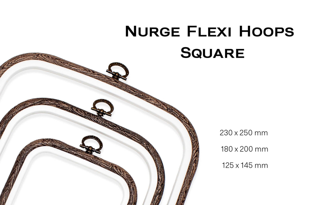 Transparent Square Embroidery Hoop - Nurge Flexible Cross Stitch Hoop Hoops - HobbyJobby