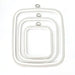White Square Embroidery Hoop - Nurge Flexible Cross Stitch Hoop Hoops - HobbyJobby