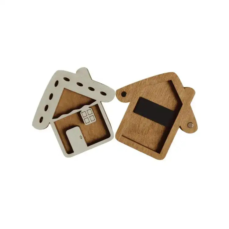 Wooden needle case "Cookie House" HobbyJobby Needle Cases - HobbyJobby