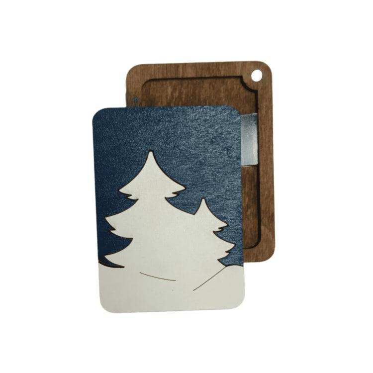 Wooden needle case "Winter forest" HobbyJobby Needle Cases - HobbyJobby