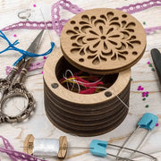 Wooden Storage Box for Handcrafts Wonderland Crafts Organizer Box - HobbyJobby