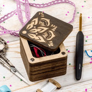Wooden Storage Box for Handcrafts Wonderland Crafts Organizer Box - HobbyJobby