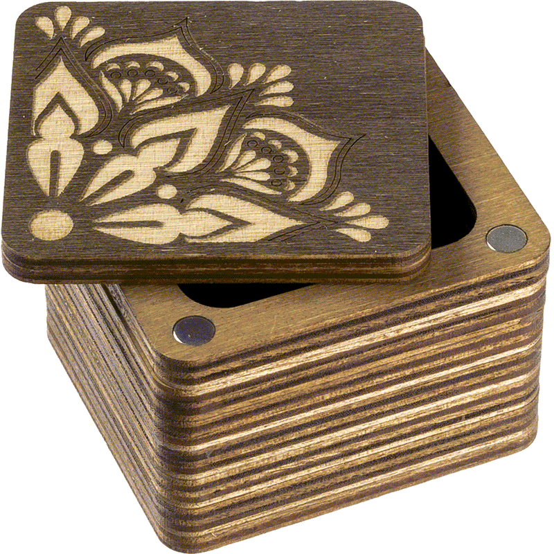 Wooden Storage Box for Handcrafts Wonderland Crafts Organizer Box - HobbyJobby