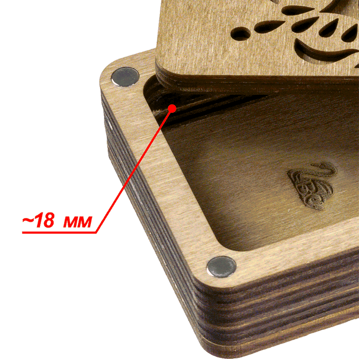 Wooden Storage Box for Handcrafts Wonderland Crafts Organizer Box - HobbyJobby