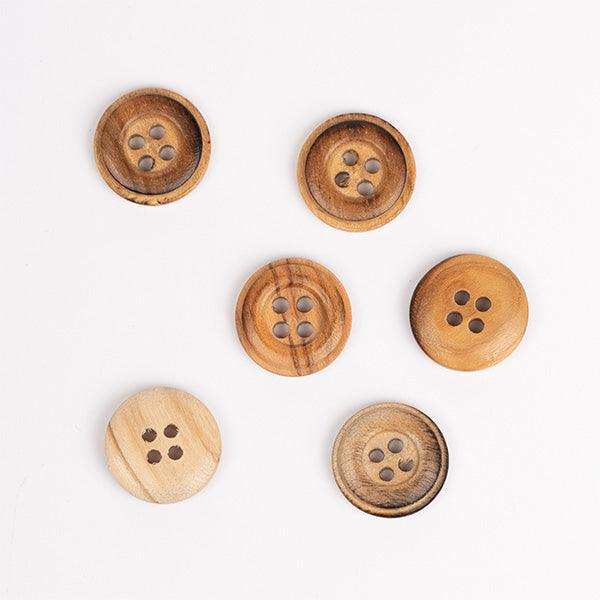 Drops Olive Wood Buttons DROPS Buttons - HobbyJobby