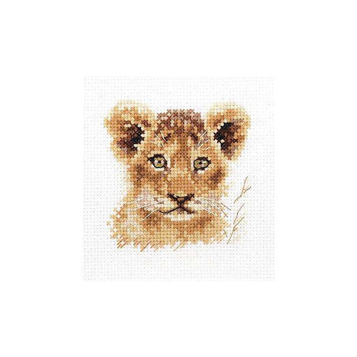 Alisa Cross Stitch Kit - Animal Portraits. Lion Cub Alisa Cross Stitch Kits - HobbyJobby