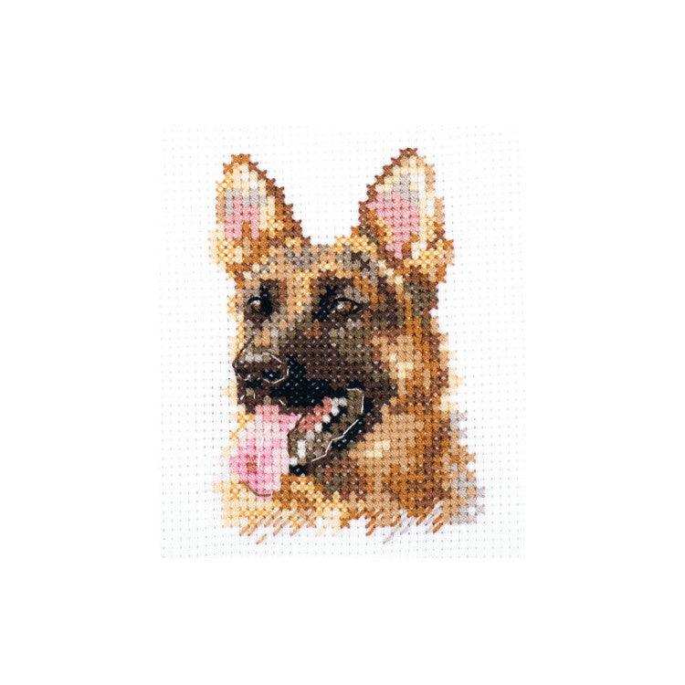 Alisa Cross Stitch Kit - Animal Portraits. Shepherd. Alisa Cross Stitch Kits - HobbyJobby
