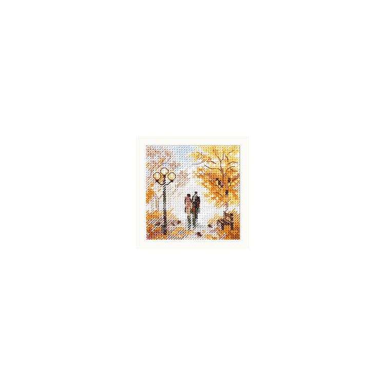 Alisa Cross Stitch Kit - Autumn In The City. Old Park Alisa Cross Stitch Kits - HobbyJobby