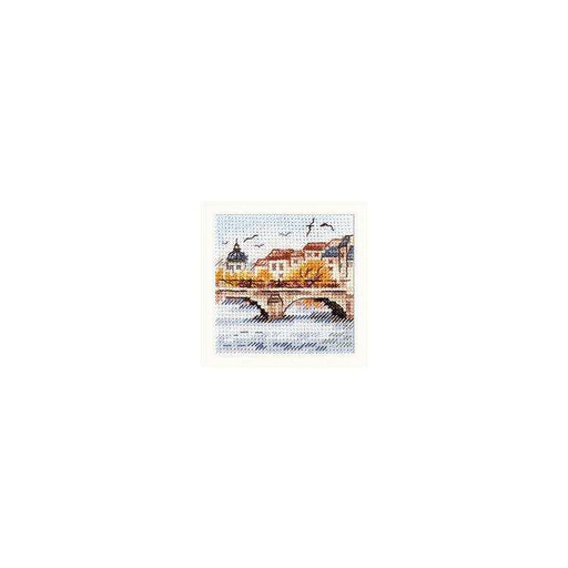 Alisa Cross Stitch Kit - Autumn In The City. Seagulls Over The Bridge Alisa Cross Stitch Kits - HobbyJobby