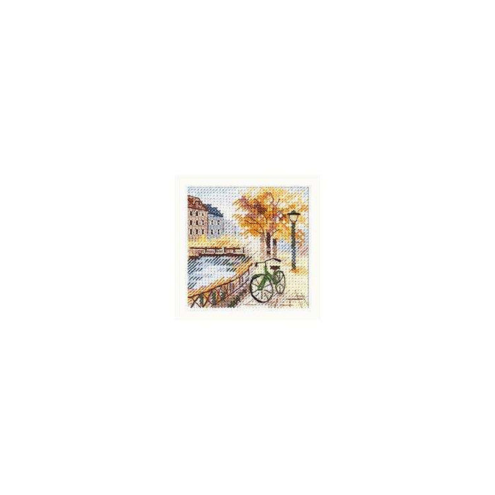 Alisa Cross Stitch Kit - Autumn In The City. The Road By The Canal Alisa Cross Stitch Kits - HobbyJobby