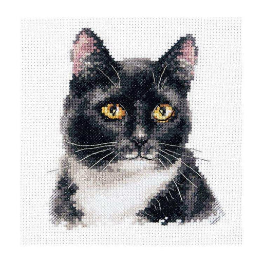 Alisa Cross Stitch Kit - "Black Cat" Alisa Cross Stitch Kits - HobbyJobby