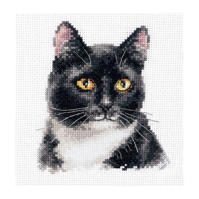Alisa Cross Stitch Kit - "Black Cat" Cross Stitch Kits - HobbyJobby