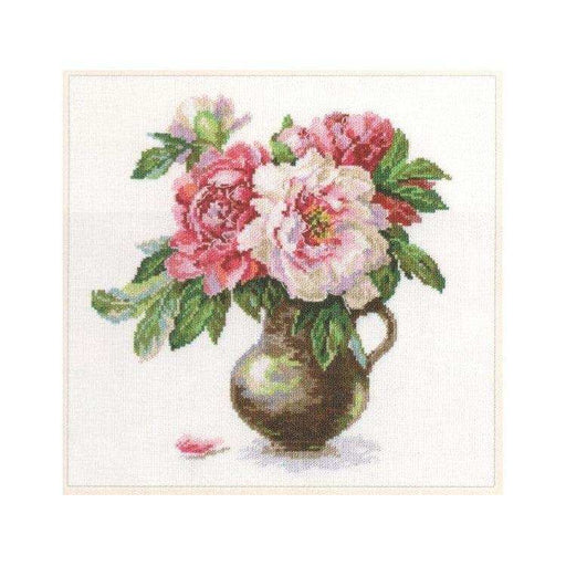 Alisa Cross Stitch Kit - Blooming Garden. Peonies Alisa Cross Stitch Kits - HobbyJobby