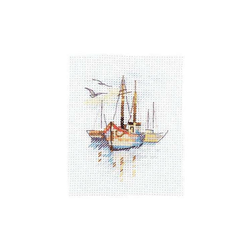 Alisa Cross Stitch Kit - Boats At Dawn Alisa Cross Stitch Kits - HobbyJobby