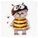 Alisa Cross Stitch Kit - "Cat Basik. Bee" Alisa Cross Stitch Kits - HobbyJobby