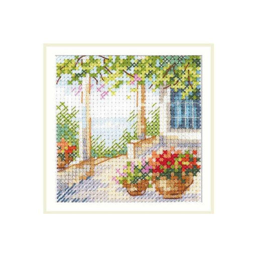 Alisa Cross Stitch Kit - Flower Patio Alisa Cross Stitch Kits - HobbyJobby