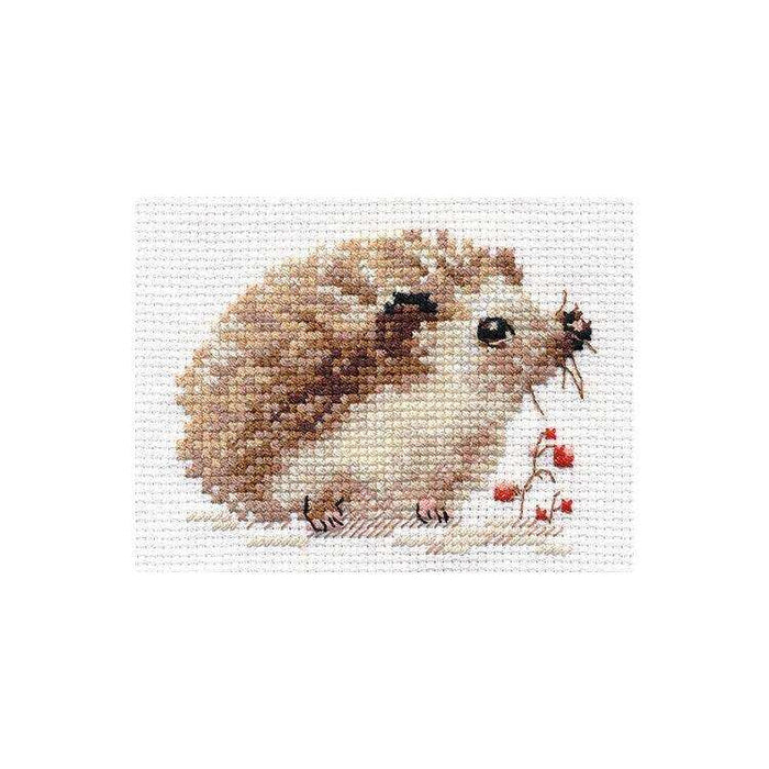 Alisa Cross Stitch Kit - Hedgehog Alisa Cross Stitch Kits - HobbyJobby