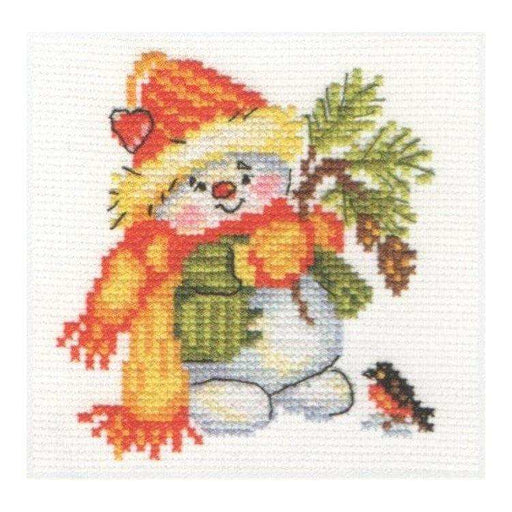 Alisa Cross Stitch Kit - Little Snowman Alisa Cross Stitch Kits - HobbyJobby