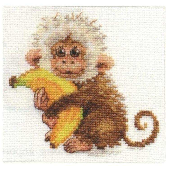 Alisa Cross Stitch Kit - Monkey Alisa Cross Stitch Kits - HobbyJobby
