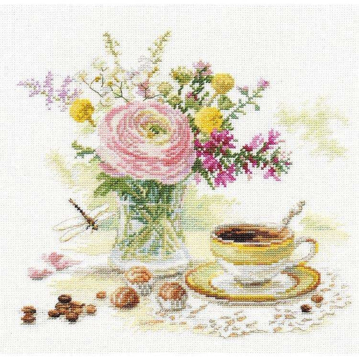 Alisa Cross Stitch Kit - Morning Coffee Alisa Cross Stitch Kits - HobbyJobby