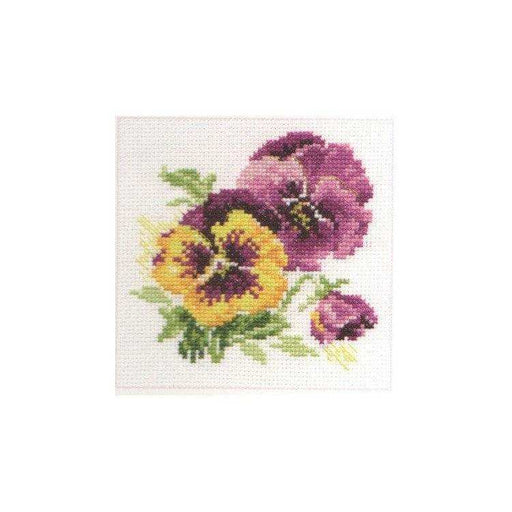 Alisa Cross Stitch Kit - Pansies Alisa Cross Stitch Kits - HobbyJobby