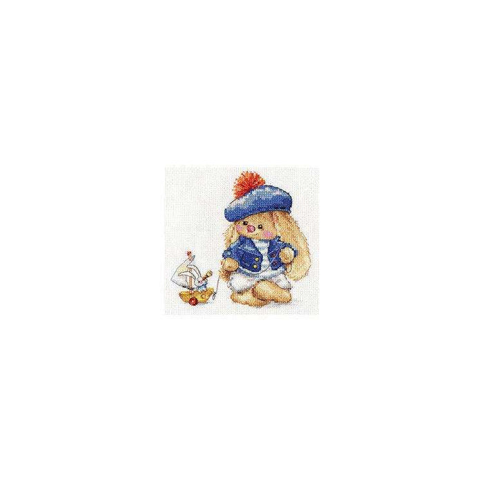 Alisa Cross Stitch Kit - Rabbit Mi. Sailor Alisa Cross Stitch Kits - HobbyJobby