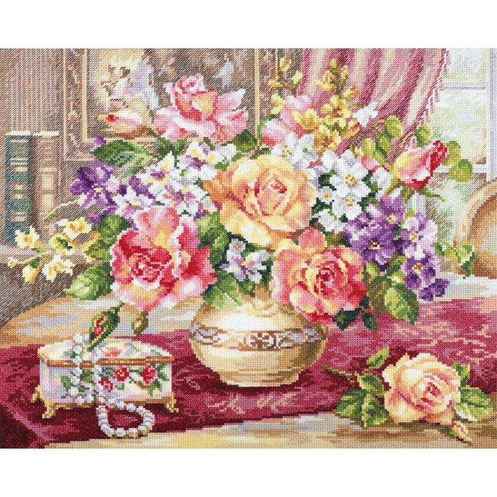 Alisa Cross Stitch Kit - Roses In The Living Room Alisa Cross Stitch Kits - HobbyJobby