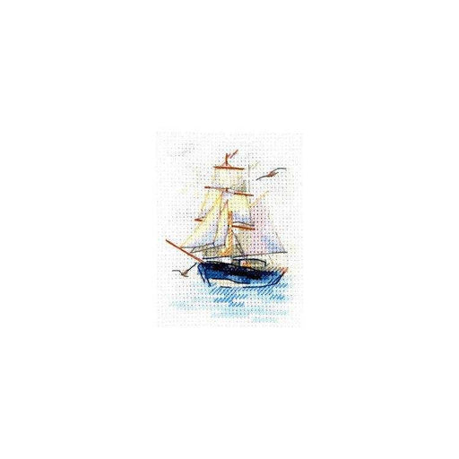 Alisa Cross Stitch Kit - Sailboat Alisa Cross Stitch Kits - HobbyJobby