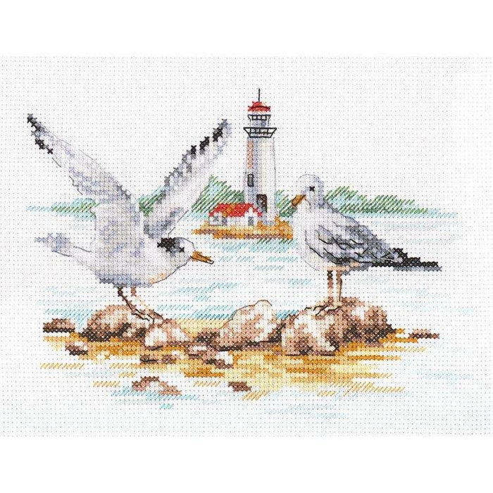 Alisa Cross Stitch Kit - Seagulls Alisa Cross Stitch Kits - HobbyJobby