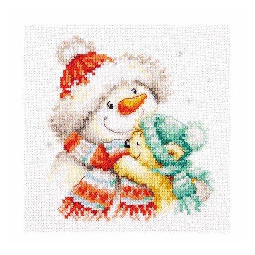 Alisa Cross Stitch Kit - Snowman And Bear Alisa Cross Stitch Kits - HobbyJobby