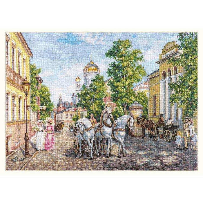 Alisa Cross Stitch Kit - Three Horses. The Temple Of Christ Alisa Cross Stitch Kits - HobbyJobby