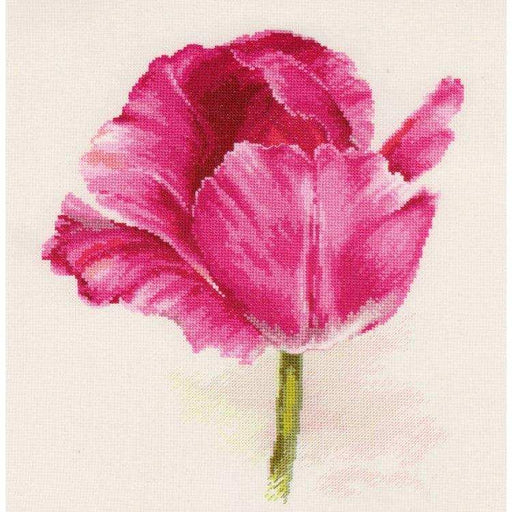 Alisa Cross Stitch Kit - Tulips. Crimson Glow Alisa Cross Stitch Kits - HobbyJobby