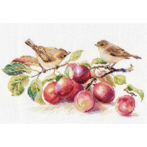 Alisa Cross Stitch Kit - Warblers & Plums Alisa Cross Stitch Kits - HobbyJobby