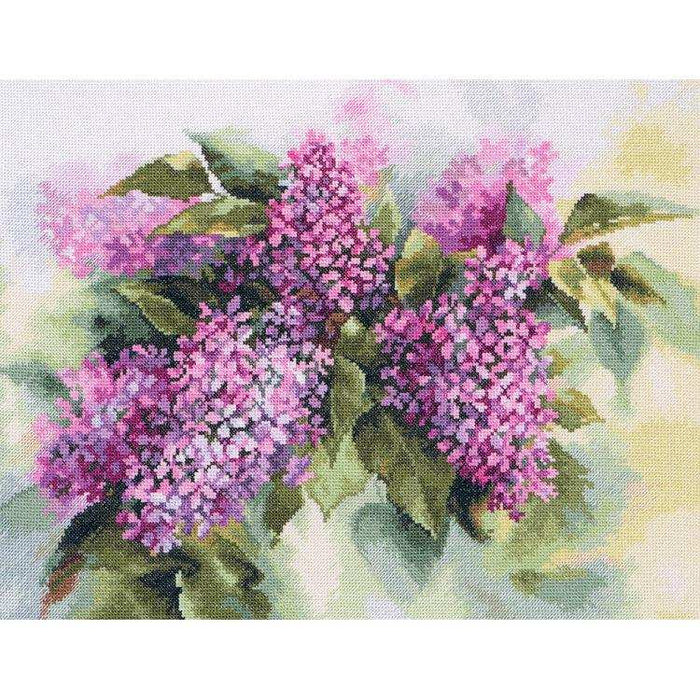 Alisa Cross Stitch Kit - Watercolor Lilac Alisa Cross Stitch Kits - HobbyJobby