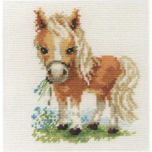 Alisa Cross Stitch Kit - White Mane Horse Alisa Cross Stitch Kits - HobbyJobby