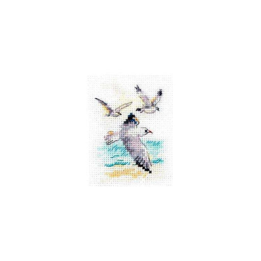 Alisa Cross Stitch Kit - Wind From The Sea. Seagulls Alisa Cross Stitch Kits - HobbyJobby