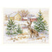 Alisa Cross Stitch Kit - Winter Day. Brown Hare Alisa Cross Stitch Kits - HobbyJobby