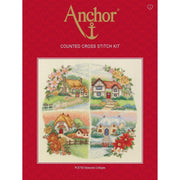 Anchor Cross Stitch Kit - Seasonal Cottages Cross Stitch Kits - HobbyJobby