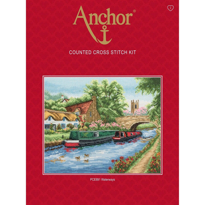 Anchor Cross Stitch Kit - Waterways Cross Stitch Kits - HobbyJobby