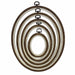 Brown Embroidery Hoop - Oval Nurge Flexible Hoop Hoops - HobbyJobby