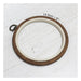 Brown Embroidery Round Hoop - Nurge Flexible Hoop, Round Cross Stitch Hoop Hoops - HobbyJobby