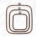 Brown Square Embroidery Hoop - Nurge Flexible Cross Stitch Hoop Hoops - HobbyJobby