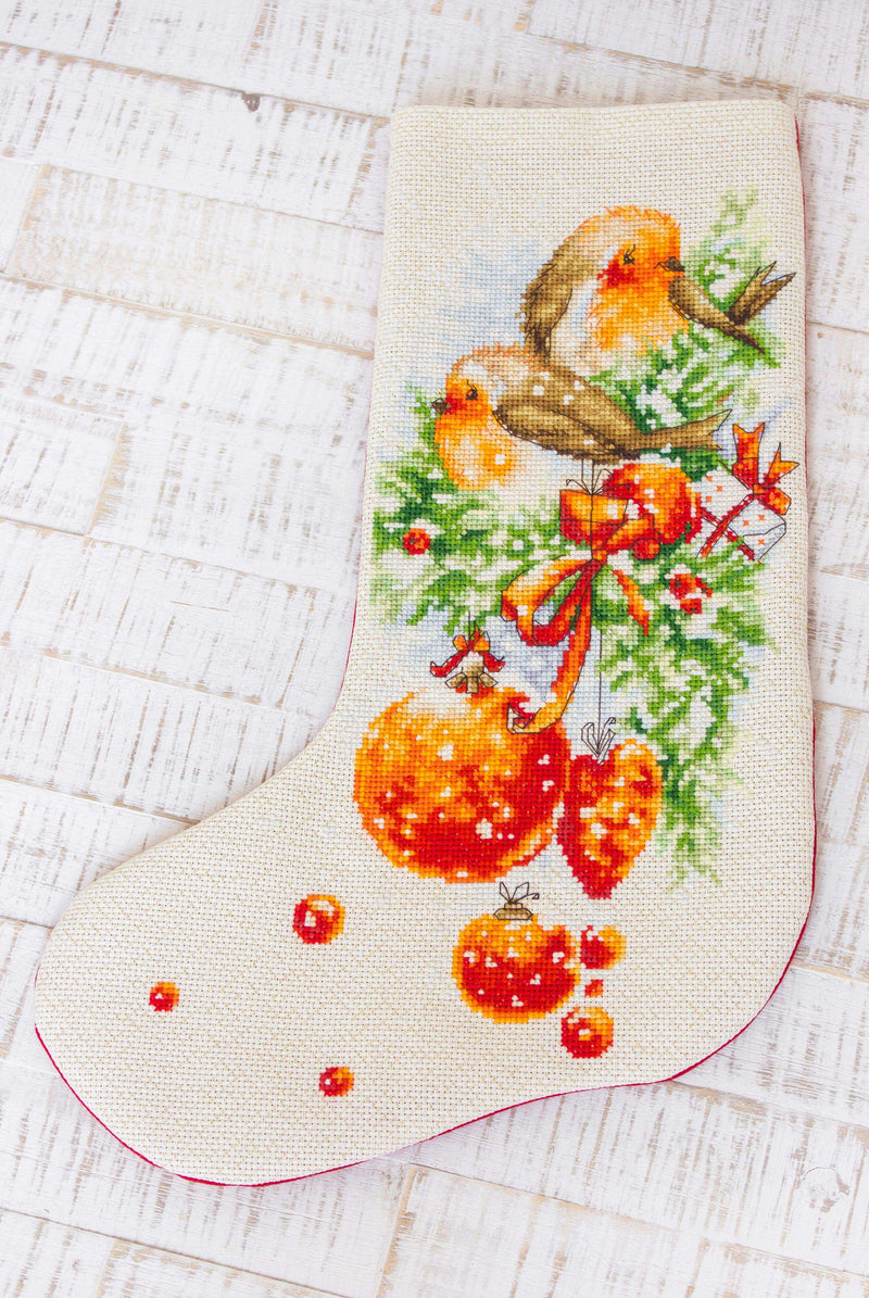 Christmas Stockings - Birds PM1229 - HobbyJobby