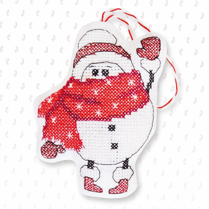 Counted Cross Stitch Kit Toy - Snowman, JK0115 Cross Stitch Toys - HobbyJobby