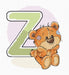 Cross Stitch Kit Alphabet - Luca-S Kit - Letter „Z” B1227 - HobbyJobby