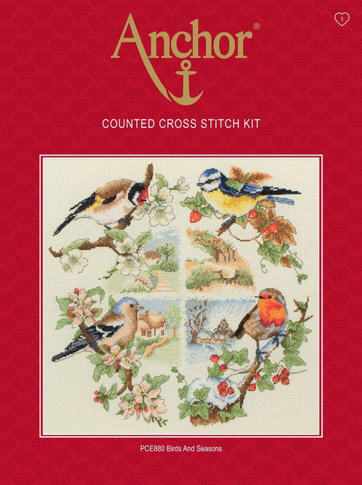 Cross Stitch Kit Anchor - Birds and Seasons Cross Stitch Kits - HobbyJobby