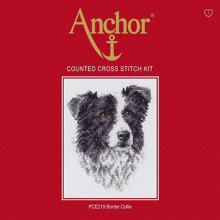 Cross Stitch Kit Anchor - Border Collie Cross Stitch Kits - HobbyJobby