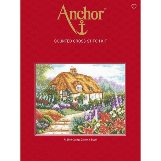 Cross Stitch Kit Anchor - Cottage Garden In Bloom Cross Stitch Kits - HobbyJobby