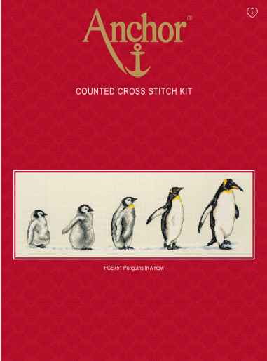 Cross Stitch Kit Anchor - Penguins Cross Stitch Kits - HobbyJobby