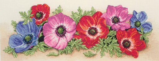 Cross Stitch Kit Anchor - Punch Card Flower Cross Stitch Kits - HobbyJobby